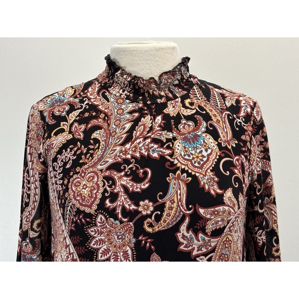Anthropologie Cady Tiered Paisley Dress Sz Small Women's Tunic Shift Boho - Picture 5 of 7